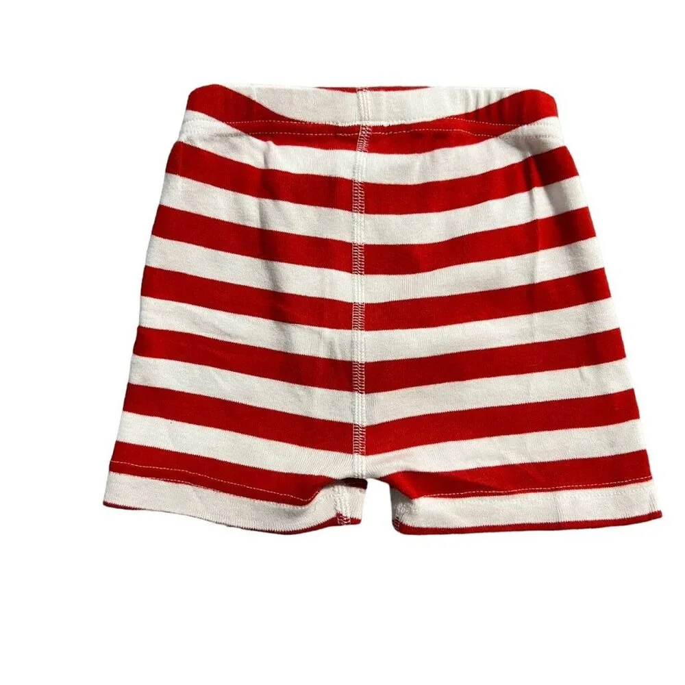 Hanna Andersson Sz 90 (3) Dr. Seuss Cat In The Hat Short Pajamas